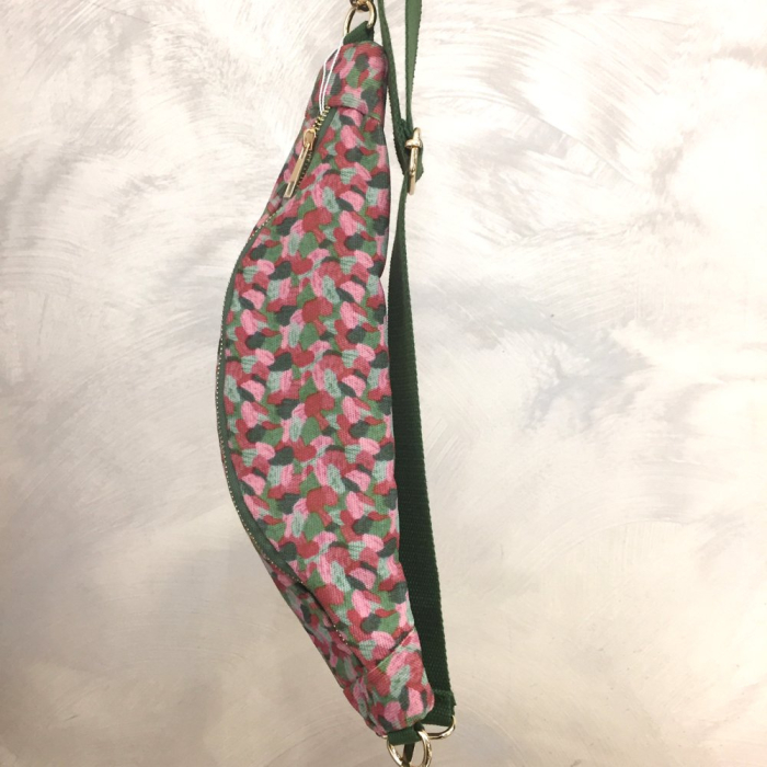 SAC BANANE TISSU IMPRIMÉ PRINTEMPS 0924016 rose