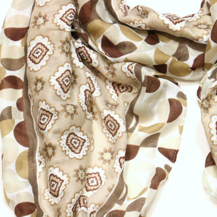 Etole motif vintage pois glitter femme 0724001 naturel/beige