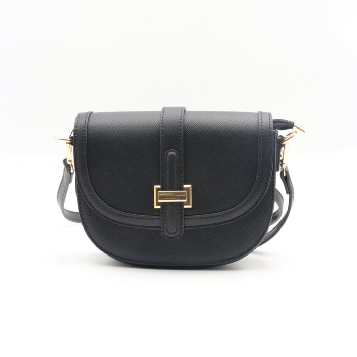 Sac porte épaule simili-cuir texturé Flora&Co femme 0924022 noir