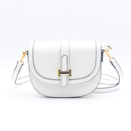 Sac porte épaule simili-cuir texturé Flora&Co femme 0924022 blanc