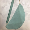 Sac banane matelassé tissu losange 0924042 vert aqua Sac banane matelassé tissu losange 0924042 vert aqua