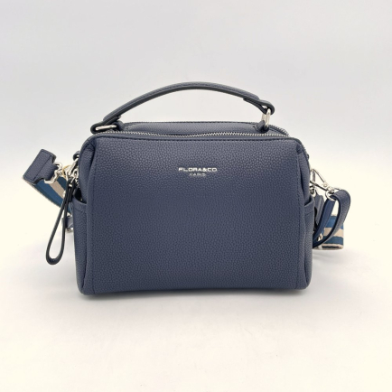 Sac bowling simili-cuir grainé Flora&Co femme 0924503 bleu