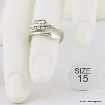 Bague de phalange flèche 15mm 0414067 argenté
