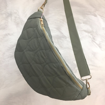 Sac banane synthétique matelassé 0924521 vert kaki