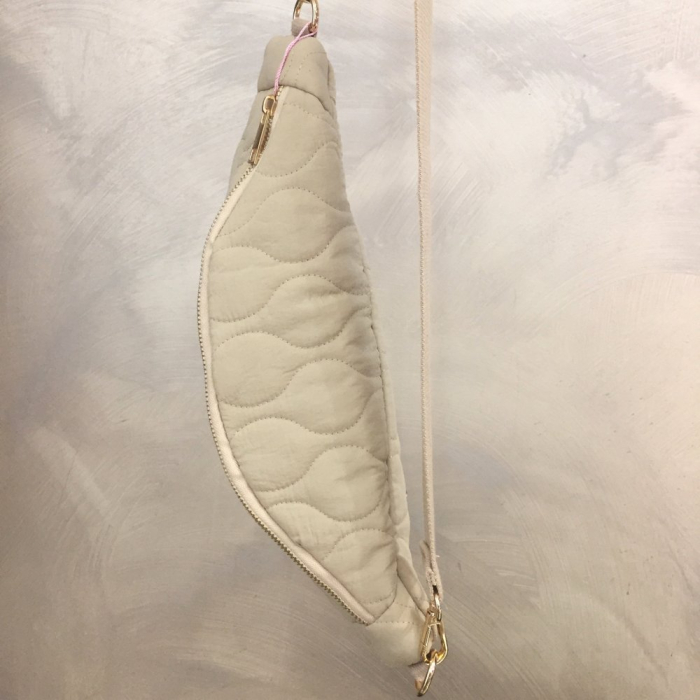 Sac banane synthétique matelassé 0924521 naturel/beige