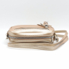 Petit sac bords arrondis bandoulière mousquetons amovibles simili-cuir grainé pour femme 0923503 doré