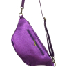 Sac banane cuir véritable scintillant 0923002 violet Sac banane cuir véritable scintillant 0923002 violet