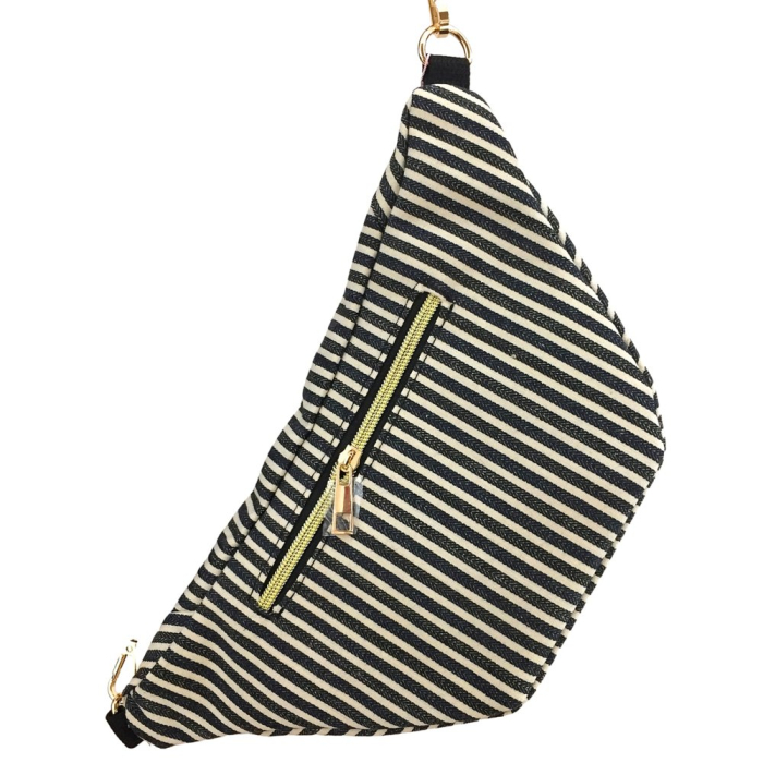 Sac Banane Imprimé Vichy Floral Rayures Synthétique 0925008 bleu foncé