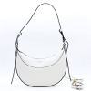 Sac porté épaule Flora&Co simili-cuir texturé demi-lune 0925013 blanc