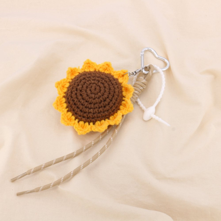 Bijou de sac ou porte-clés fleur de tournesol 0825018 multi