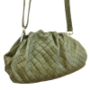 Sac porté épaule en cuir véritable 0925024 vert kaki Sac porté épaule en cuir véritable 0925024 vert kaki