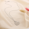 Collier cœur ajouré en acier inoxydable 0125132 argenté