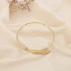 Bracelet jonc ouvrable en acier inoxydable 0225147 doré