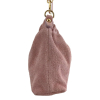 Sac porté épaule cuir véritable daim haut plissé 0924514 rose Sac porté épaule cuir véritable daim haut plissé 0924514 rose
