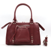 Sac bowling simili-cuir grainé Flora&Co femme 0924511 bordeaux