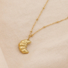 Collier pendentif croissant acier inoxydable 0124612 doré Collier pendentif croissant acier inoxydable 0124612 doré