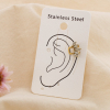 2 Bagues d'oreilles acier inox feuilles marquises 0325097 doré 2 Bagues d'oreilles acier inox feuilles marquises 0325097 doré