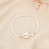 Set 12 bracelets coulissant coquillage nacre 0225245 blanc