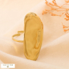 Bague oversize contemporaine acier inoxydable 0424509 doré