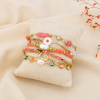 Ensemble 6 Bracelets Femme Acier Inoxydable 0225257 rouge corail