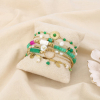 Ensemble 6 Bracelets Femme Acier Inoxydable 0225261 vert