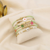 Ensemble 6 Bracelets Femme Acier Inoxydable 0225262 vert aqua