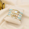 Ensemble 6 Bracelets Femme Acier Inoxydable 0225263 bleu
