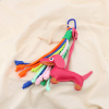 Bijou de sac ou porte-clés chien synthétique cordon 0825032 fushia