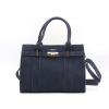 Sac à main Flora&Co simili daim fermoir tourniquet 0925503 bleu foncé