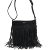 Sac à bandoulière Flora&Co simili daim franges 0925506 noir Sac à bandoulière Flora&Co simili daim franges 0925506 noir