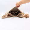 Sac porté épaule style banane Flora&Co simili-cuir velours côtelé pompon 0925507 naturel/beige Sac porté épaule style banane Flora&Co simili-cuir velours côtelé pompon 0925507 naturel/beige
