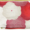 Foulard carré satin polyester motif floral géométrique 0725513 rouge bordeaux Foulard carré satin polyester motif floral géométrique 0725513 rouge bordeaux