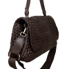 Sac porté épaule tressé simili-cuir 0925515 marron foncé Sac porté épaule tressé simili-cuir 0925515 marron foncé