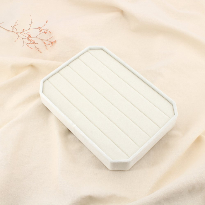 Présentoir Bagues carton tissu velours 0625533 naturel/beige Présentoir Bagues carton tissu velours 0625533 naturel/beige