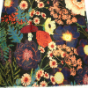 Foulard imprimé floral viscose coton 0725509 noir