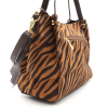 Sac porté épaule motif zèbre velours Flora&Co 0925520 bronze Sac porté épaule motif zèbre velours Flora&Co 0925520 bronze