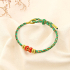 Ensemble 8 bracelet tressé coulissant polyester 0225587 multi