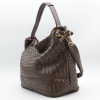 Sac à main Flora&Co simili-cuir tressé bandoulière 0925531 marron foncé