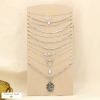 Ensemble 10 colliers acier inoxydable nuance argenté 0125585 argenté
