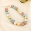 Collier cubes résine acétate multicolore 0126079 multi
