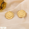 Boucles d’oreille clip soleil stylisé acier inoxydable 0325004 doré