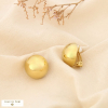 Boucles d’oreille clip arrondies bombées acier inoxydable 0325197 doré