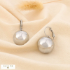 Boucles d’oreille dormeuses bille acier inoxydable 0325514 argenté