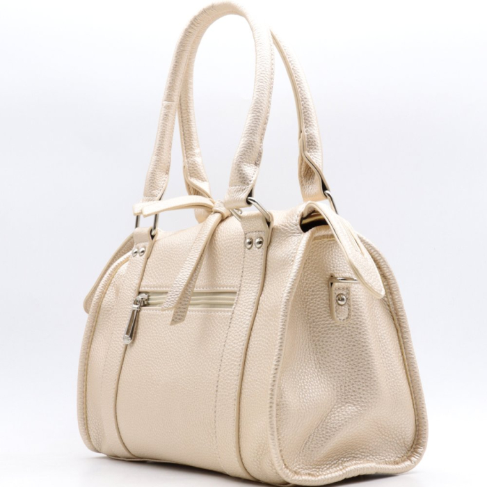 Sac à main Flora&Co simili-cuir grainé 0926010 écru