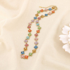 Collier acier inoxydable trèfles strass 0126148 multi