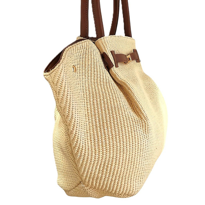 Cabas femme élégant synthétique style chic intemporel 0926020 cognac