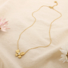 Collier papillon romantique acier inoxydable doré 0126118 doré