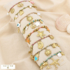 Ensemble 8 bracelets breloque acier cordon tressé 0225223 multi